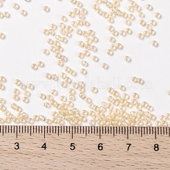 TOHOラウンドシードビーズ  日本製シードビーズ  （1846)クリスタルlt。クリームシクル裏地付きレインボー  11/0  2.2mm  穴：0.8mm  約50000個/ポンド&nbsp;SEED-TR11-1846