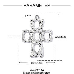 304 Stainless Steel Pendants&nbsp;STAS-OY019-01P