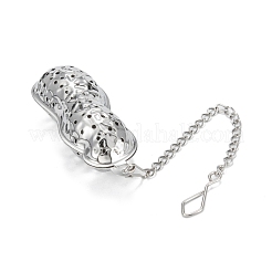 Tarnish Resistant Peanut Shape Tea Infuser&nbsp;AJEW-P091-07P