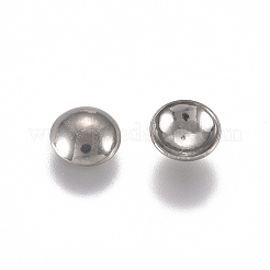 201 ステンレススチールリベットスタッド  半円  DIYレザークラフト用  ステンレス鋼色  4x1.2mm&nbsp;STAS-L234-135P