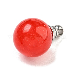 Natural Dyed White Jade Perfume Bottle Pendants&nbsp;G-K338-22P-12