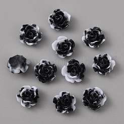Camellia Resin Cabochons&nbsp;MRMJ-WH0064-51B-13
