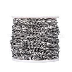Tarnish Resistant 304 Stainless Steel Cuban Link Chains&nbsp;CHS-H007-53P