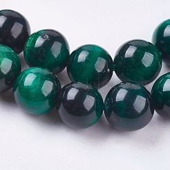 天然石タイガーアイビーズ連売り  ラウンド  7.5~8.5mm  穴：0.5~1mm  約48~51個/連  14.8インチ〜15.63インチ（37.5~39.7cm）&nbsp;G-E468-E04-8mm