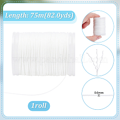Round Polyester Sewing Threads&nbsp;OCOR-WH0108-39A