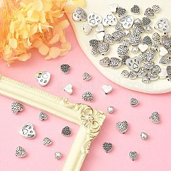 80Pcs 8 Styles Tibetan Style Alloy Beads&nbsp;TIBEP-CJ0003-16
