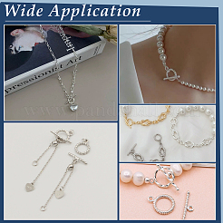2Pcs 925 Sterling Silver Toggle Clasps&nbsp;STER-UN0001-45