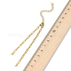 304 Stainless Steel Paperclip Chain Bracelet Making&nbsp;AJEW-JB01624-02