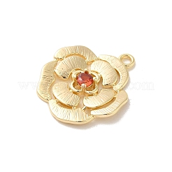 Brass Glass Pendants&nbsp;KK-Z073-15G-03