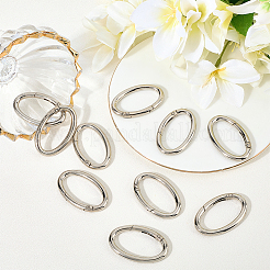 10Pcs Zinc Alloy Spring Gate Rings&nbsp;FIND-SP0004-31P