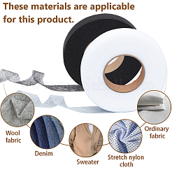 4 Rolls 2 Colors Double-sided Fabric Fusing Tape Adhesive Hem Tape&nbsp;DIY-CY0003-73