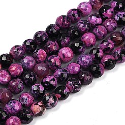 Natural Fire Crackle Agate Beads Strands&nbsp;G-C082-A01-41