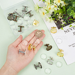 DIY Blank Dome Cufflinks Making Kit&nbsp;DIY-HY0001-79