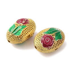 Rack Plating Brass Enamel Beads&nbsp;KK-P276-26C-02G