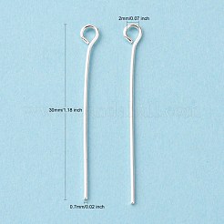 アイアン製9ピン  カドミウムフリー＆鉛フリー  銀  30x0.7mm  穴：2mm  約8700~8800個/1000g&nbsp;EPS3.0cm