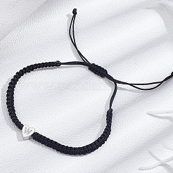 1Pc Adjustable Nylon Cord Braided Bracelets for Women Men&nbsp;BJEW-LP0001-34W-P