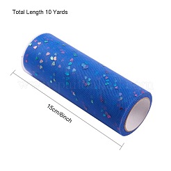 Heart Glitter Sequin Deco Mesh Ribbons&nbsp;OCOR-BC0007-21