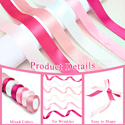 6 Rolls 6 Colors Polyester Ribbon&nbsp;OCOR-CP0001-27C