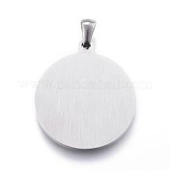 Non-Tarnish 304 Stainless Steel Pendants&nbsp;STAS-G124-08P