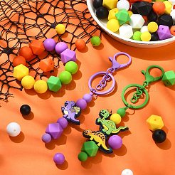 Halloween Theme 100Pcs 18 Styles Silicone Beads&nbsp;SIL-CJ0002-36