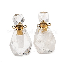 Natural Mixed Gemstone Perfume Bottle Pendants&nbsp;G-B149-02G