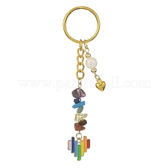 Rainbow Color Alloy Enamel Pendant Keychains&nbsp;KEYC-JKC00546