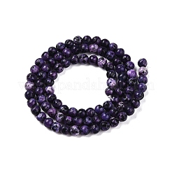 Dyed Natural White Jade Beads Strands&nbsp;G-T140-4mm-B11