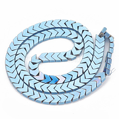 Electroplate Non-magnetic Synthetic Hematite Beads Strands&nbsp;G-T061-133A