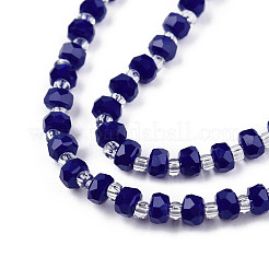 Opaque Solid Color Glass Beads Strands&nbsp;GLAA-N052-04-A01