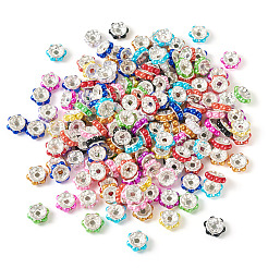 真鍮ビーズ200個  アブソリュートプラスチック模造パール  フラットラウンド  銀  ミックスカラー  10x4mm  穴：1.8mm  200個/セット&nbsp;KK-TA0001-91