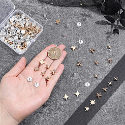 96 Sets 6 Styles Alloy Rivets&nbsp;DIY-PH0036-93G