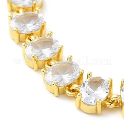 Clear Cubic Zirconia Tennis Bracelet&nbsp;BJEW-M296-01G