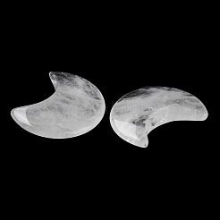 Natural Quartz Crystal Moon Palm Stones&nbsp;G-M416-04D