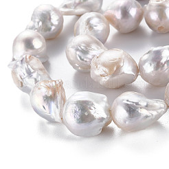Natural Baroque Pearl Keshi Pearl Beads Strands&nbsp;PEAR-S019-05B