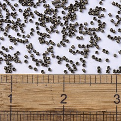 MIYUKIデリカビーズ小  シリンダー  日本製シードビーズ  15/0  （dbs0322)マットメタリックダークブロンズ  1.1x1.3mm  穴：0.7mm  約175000個/袋  50 G /袋&nbsp;SEED-X0054-DBS0322