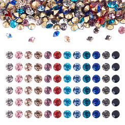 Pointed Back Glass Rhinestone Cabochons&nbsp;RGLA-YS0001-04A