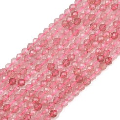 Natural Strawberry Quartz Beads Strands&nbsp;G-E411-09A-3mm