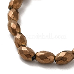 Electroplated Strong Magnetic Synthetic Hematite Beads Strands&nbsp;G-P518-02I