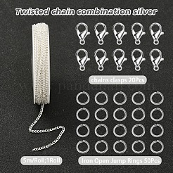 DIY Chains Bracelet Necklace Making Kit&nbsp;DIY-YW0005-82S