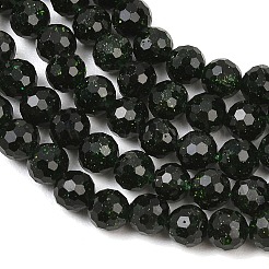 Synthetic Green Goldstone Beads Strands&nbsp;GG-CBA199E-F03-6mm