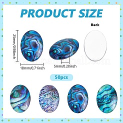 50Pcs Lampwork Cabochons&nbsp;LAMP-PH0001-45