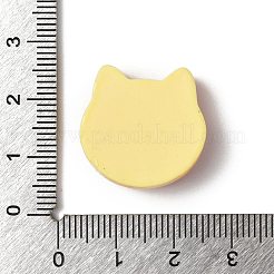 かわいい不透明樹脂カボション  模造クッキー  猫の形  21x21.5x8mm&nbsp;RESI-G106-02B
