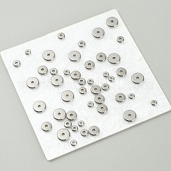 80Pcs 4 Style 304 Stainless Steel Beads&nbsp;STAS-YW0001-85