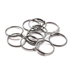 変色しない304ステンレススチールフープピアス  ラウンド  ステンレス鋼色  9.5x0.5mm  ピン：0.5mm&nbsp;LS-STAS-Z037-02P