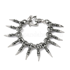 304 Stainless Steel Charm Bracelets&nbsp;BJEW-D385-02AS