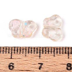 Spray Painted Transparent Acrylic Beads&nbsp;OACR-N149-01I