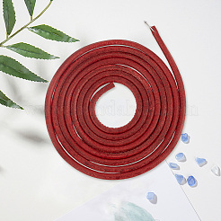 牛革コード1.83m×1本  ラウンド  DIYクラフト用  ココナッツブラウン  5mm  約2.00ヤード（1.83m）/セット&nbsp;OCOR-CL0001-21A