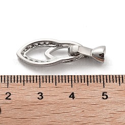 ラックメッキ真鍮マイクロパヴェキュービックジルコニアアイスピックピンチベイル  カドミウムフリー＆鉛フリー  長持ちメッキ  プラチナ  28.5mm&nbsp;ZIRC-P117-01B-P