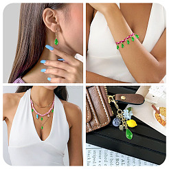 5Pcs Fruit Opaque Resin Pendants&nbsp;RESI-TADJ0001-02D