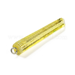 Electroplated Natural Quartz Pendants&nbsp;G-P315-B01-02P